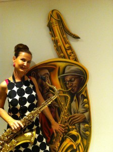 Saxophonistin Ines Weber